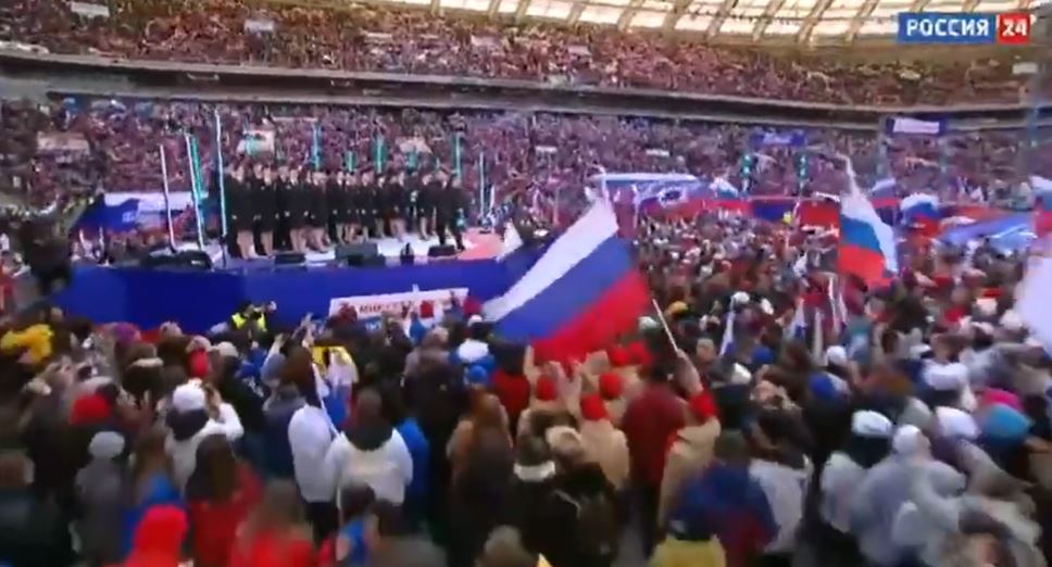 Televizioni publik rus ndërpret fjalimin e Putinit në stadium shihni